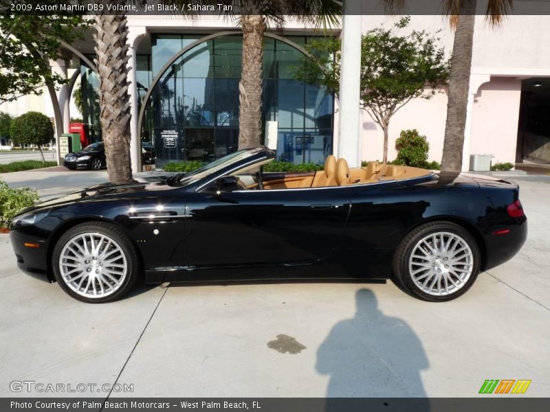 Jet Black / Sahara Tan 2009 Aston Martin DB9 Volante