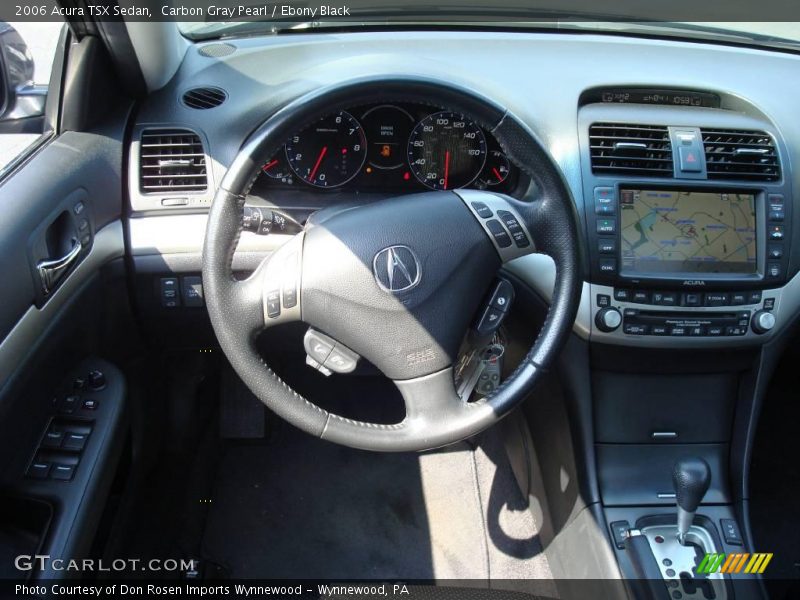 Carbon Gray Pearl / Ebony Black 2006 Acura TSX Sedan
