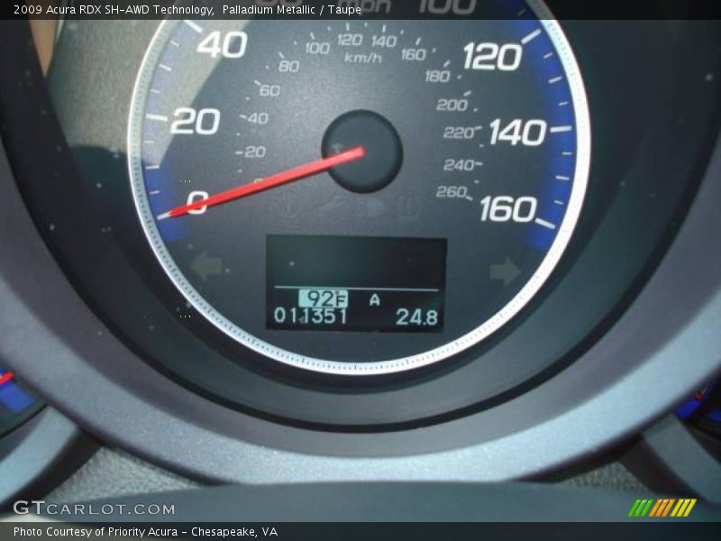 Palladium Metallic / Taupe 2009 Acura RDX SH-AWD Technology