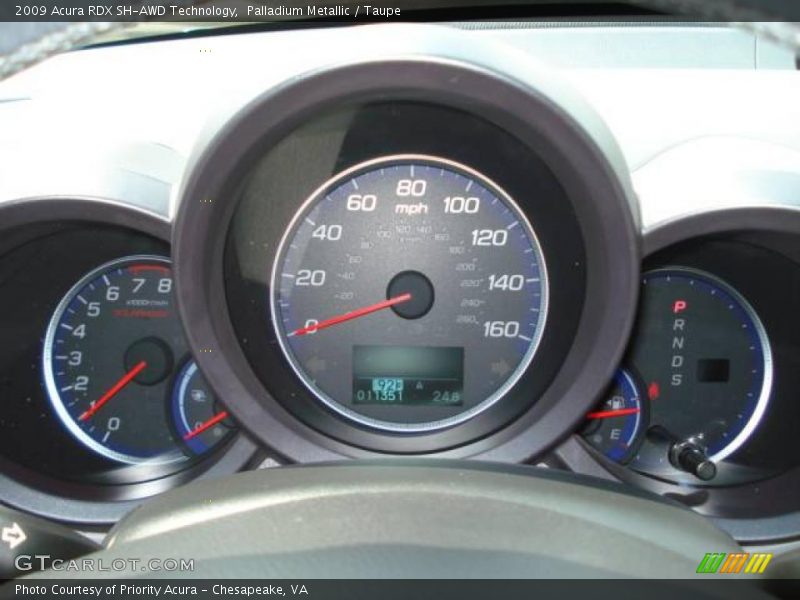 Palladium Metallic / Taupe 2009 Acura RDX SH-AWD Technology
