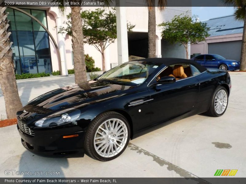 Jet Black / Sahara Tan 2009 Aston Martin DB9 Volante