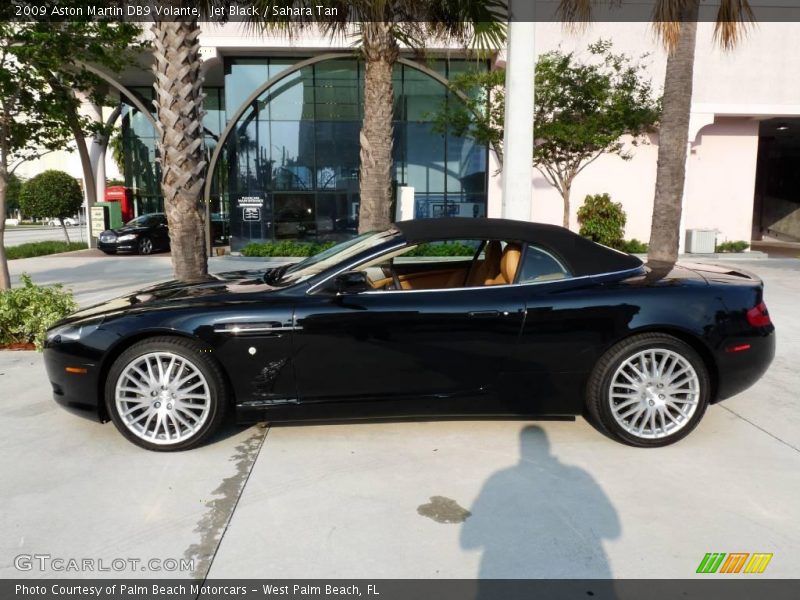 Jet Black / Sahara Tan 2009 Aston Martin DB9 Volante
