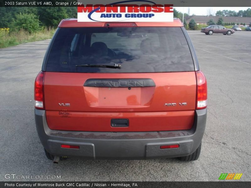 Orange / Gray 2003 Saturn VUE V6 AWD