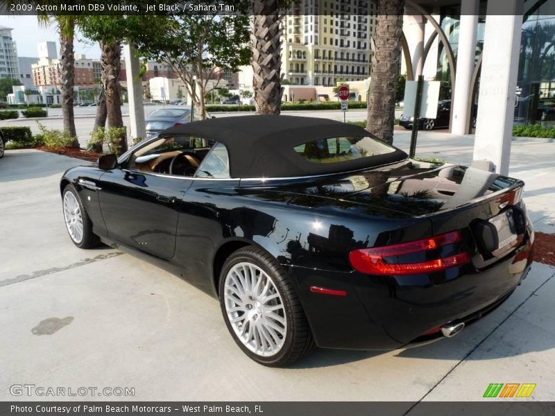 Jet Black / Sahara Tan 2009 Aston Martin DB9 Volante