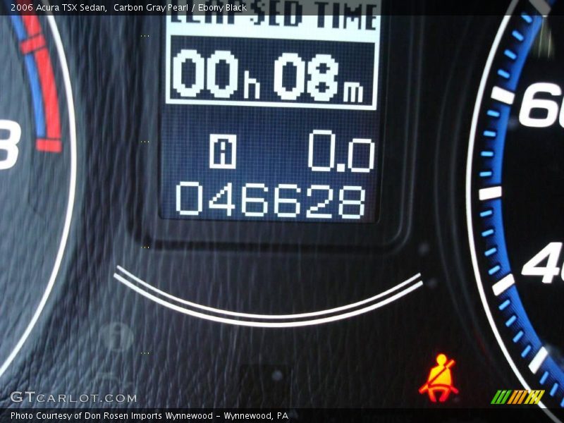 Carbon Gray Pearl / Ebony Black 2006 Acura TSX Sedan