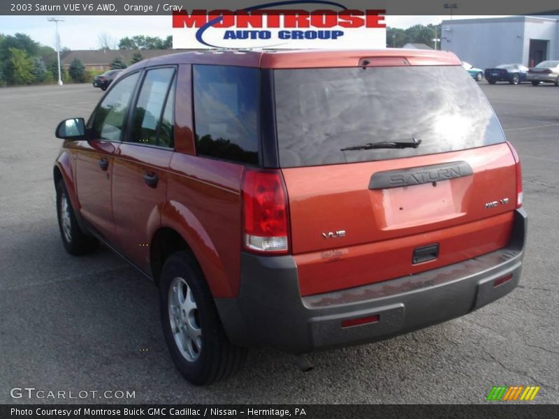 Orange / Gray 2003 Saturn VUE V6 AWD