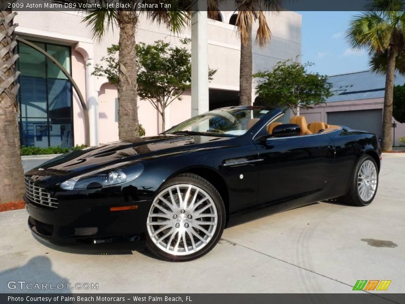Jet Black / Sahara Tan 2009 Aston Martin DB9 Volante