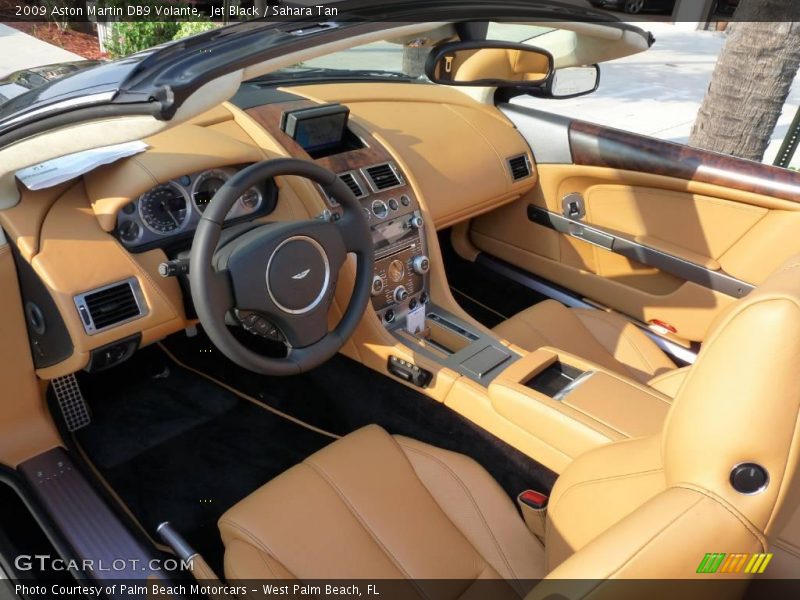 Jet Black / Sahara Tan 2009 Aston Martin DB9 Volante