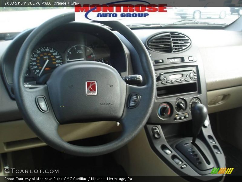Orange / Gray 2003 Saturn VUE V6 AWD