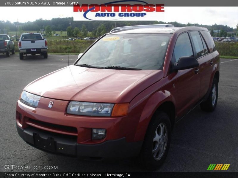 Orange / Gray 2003 Saturn VUE V6 AWD