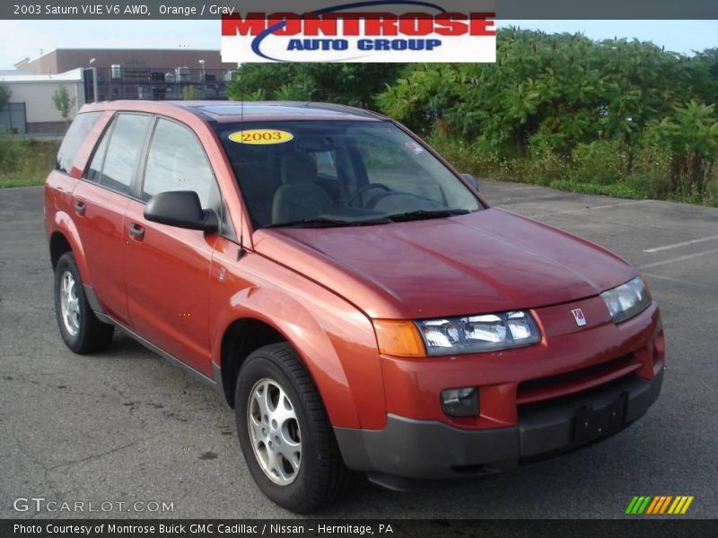 Orange / Gray 2003 Saturn VUE V6 AWD