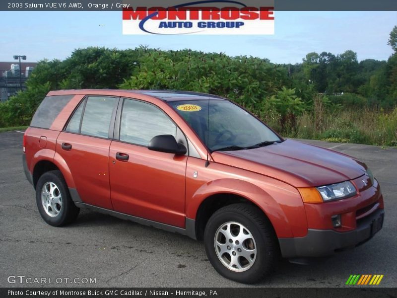 Orange / Gray 2003 Saturn VUE V6 AWD