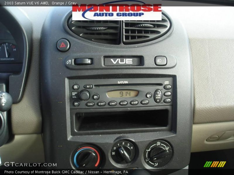 Orange / Gray 2003 Saturn VUE V6 AWD
