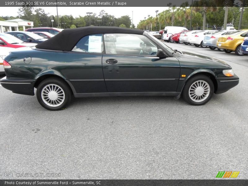 Scarabe Green Metallic / Taupe 1995 Saab 900 SE V6 Convertible