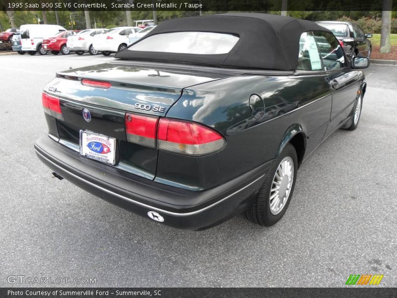 Scarabe Green Metallic / Taupe 1995 Saab 900 SE V6 Convertible