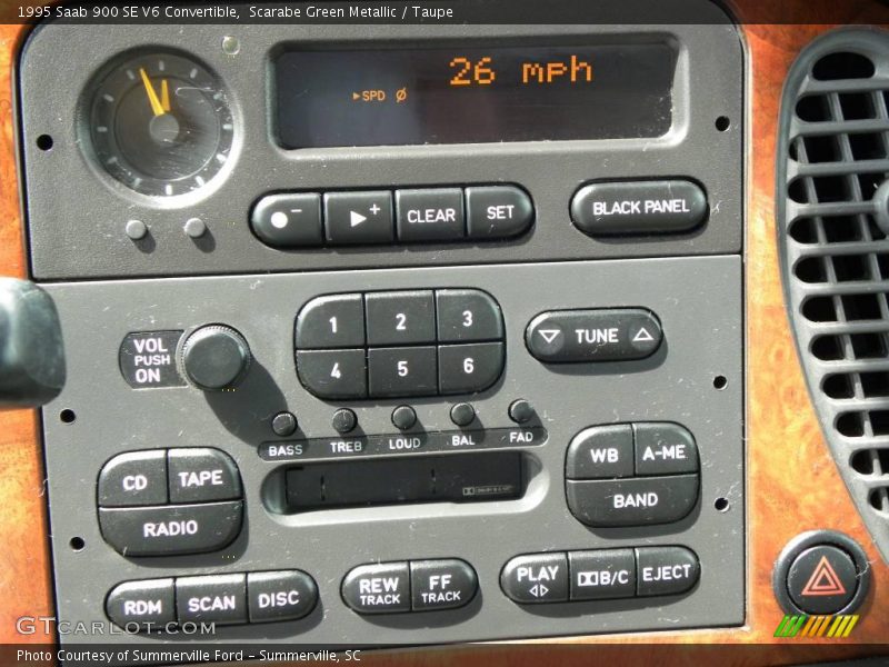 Scarabe Green Metallic / Taupe 1995 Saab 900 SE V6 Convertible