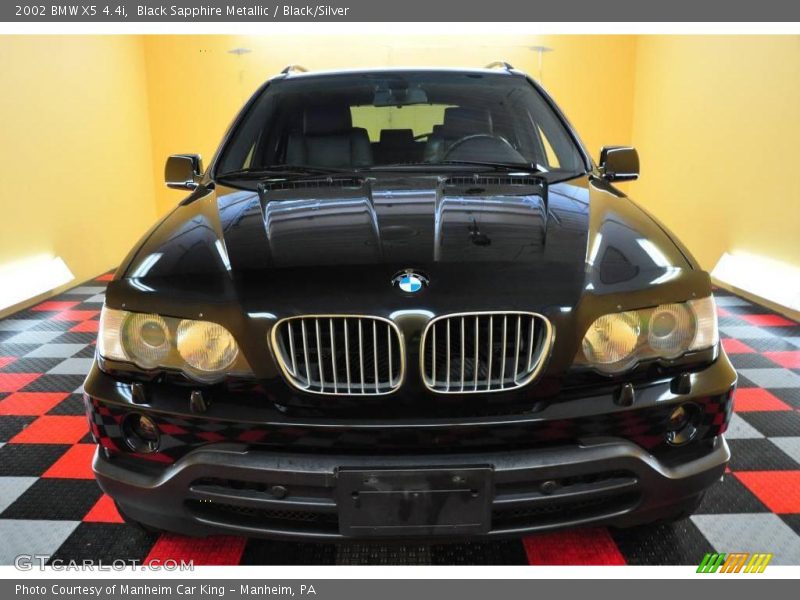 Black Sapphire Metallic / Black/Silver 2002 BMW X5 4.4i