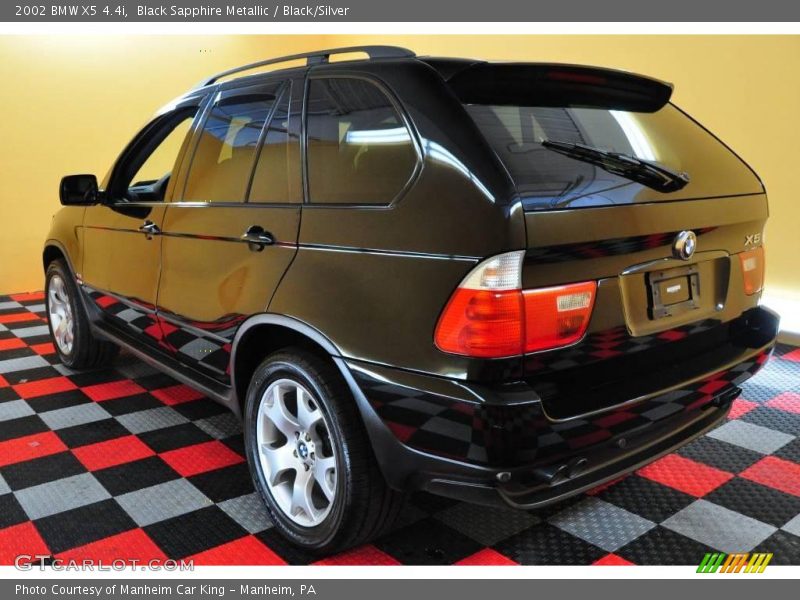 Black Sapphire Metallic / Black/Silver 2002 BMW X5 4.4i