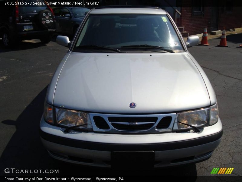 Silver Metallic / Medium Gray 2001 Saab 9-3 Sedan