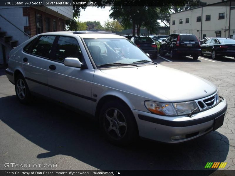 Silver Metallic / Medium Gray 2001 Saab 9-3 Sedan