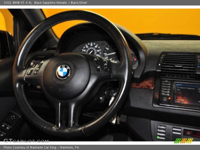 Black Sapphire Metallic / Black/Silver 2002 BMW X5 4.4i