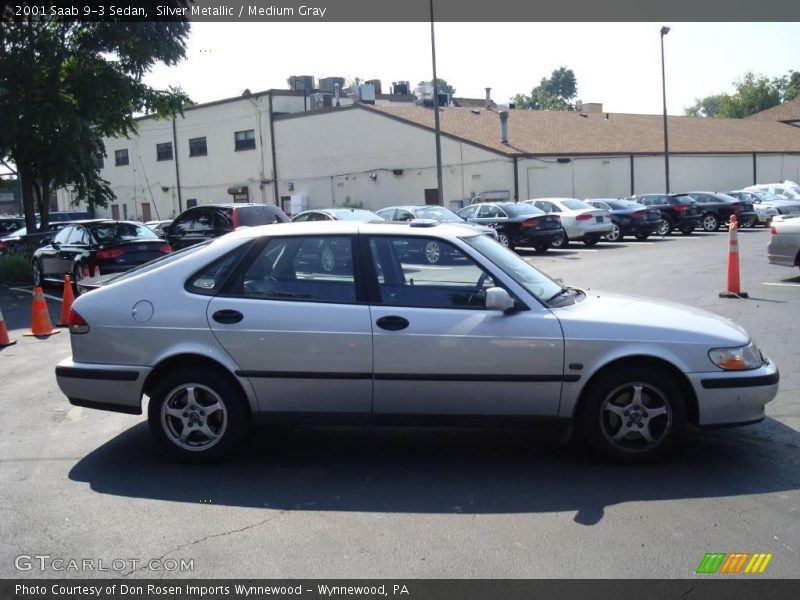 Silver Metallic / Medium Gray 2001 Saab 9-3 Sedan