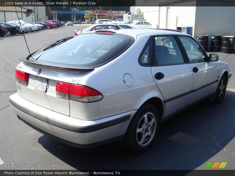 Silver Metallic / Medium Gray 2001 Saab 9-3 Sedan