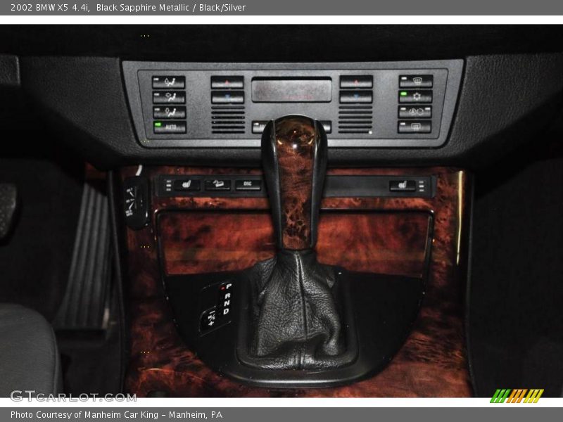 Black Sapphire Metallic / Black/Silver 2002 BMW X5 4.4i