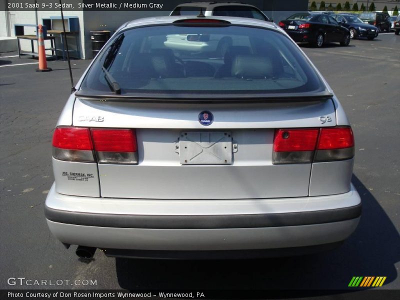 Silver Metallic / Medium Gray 2001 Saab 9-3 Sedan