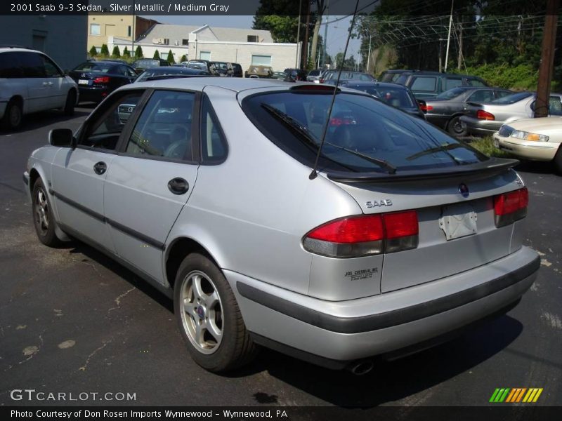 Silver Metallic / Medium Gray 2001 Saab 9-3 Sedan