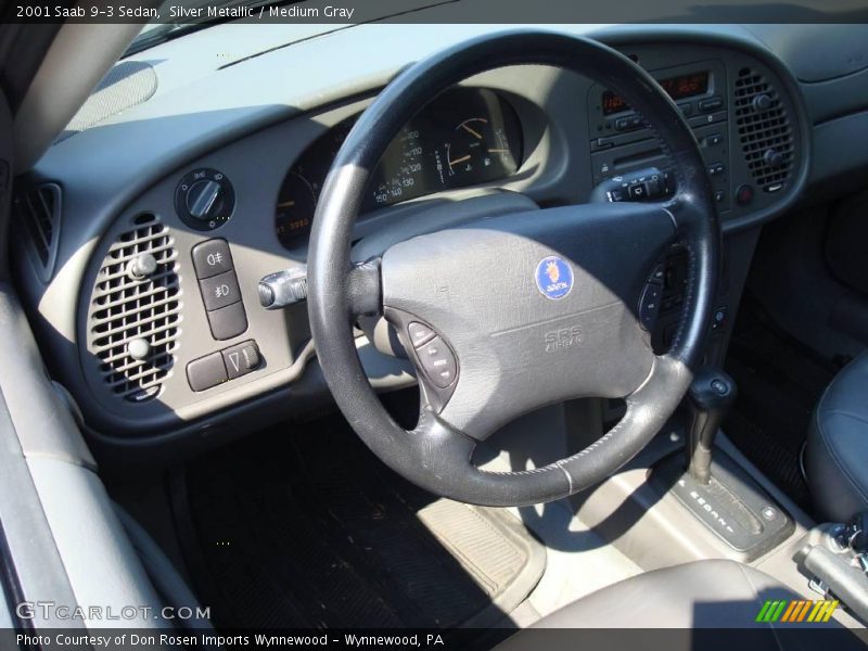 Silver Metallic / Medium Gray 2001 Saab 9-3 Sedan