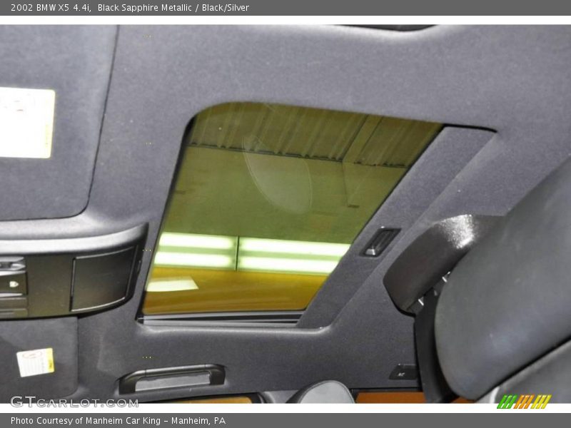 Black Sapphire Metallic / Black/Silver 2002 BMW X5 4.4i
