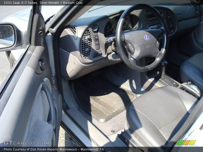 Silver Metallic / Medium Gray 2001 Saab 9-3 Sedan