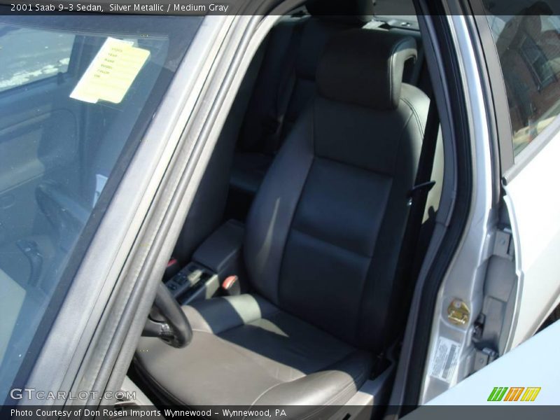 Silver Metallic / Medium Gray 2001 Saab 9-3 Sedan