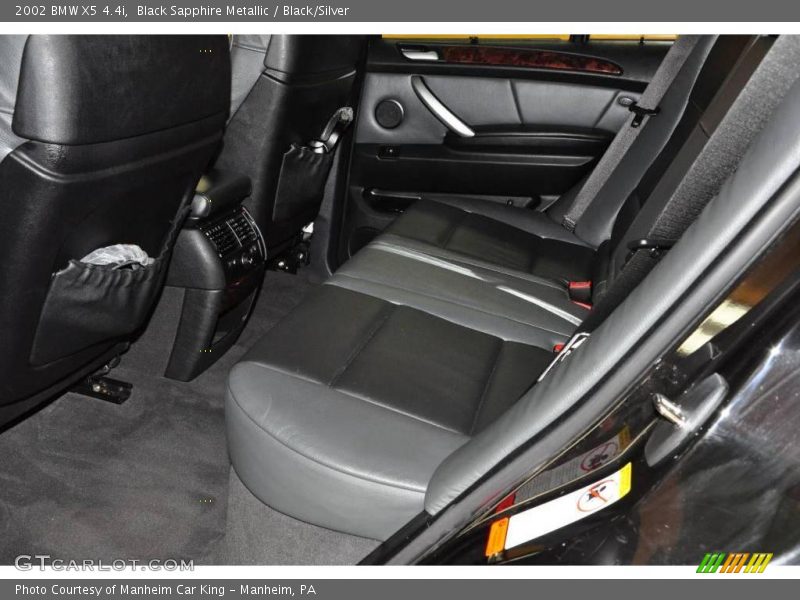 Black Sapphire Metallic / Black/Silver 2002 BMW X5 4.4i