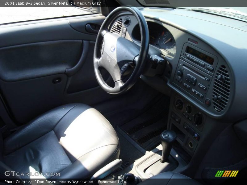 Silver Metallic / Medium Gray 2001 Saab 9-3 Sedan