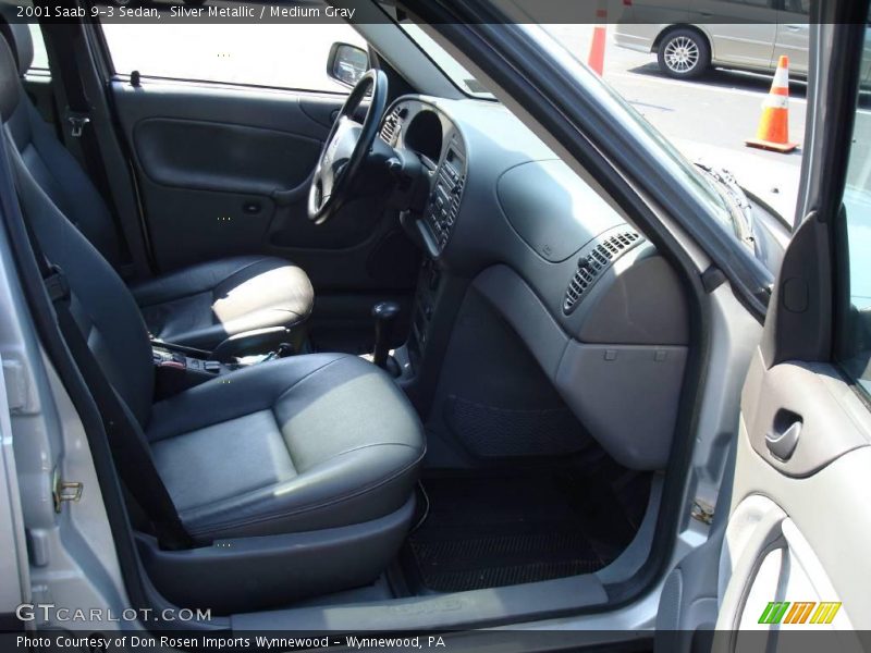 Silver Metallic / Medium Gray 2001 Saab 9-3 Sedan