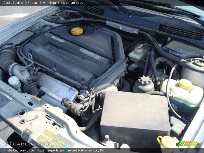 Silver Metallic / Medium Gray 2001 Saab 9-3 Sedan