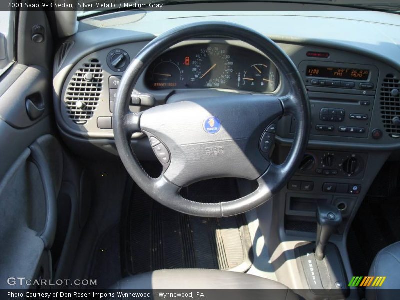 Silver Metallic / Medium Gray 2001 Saab 9-3 Sedan