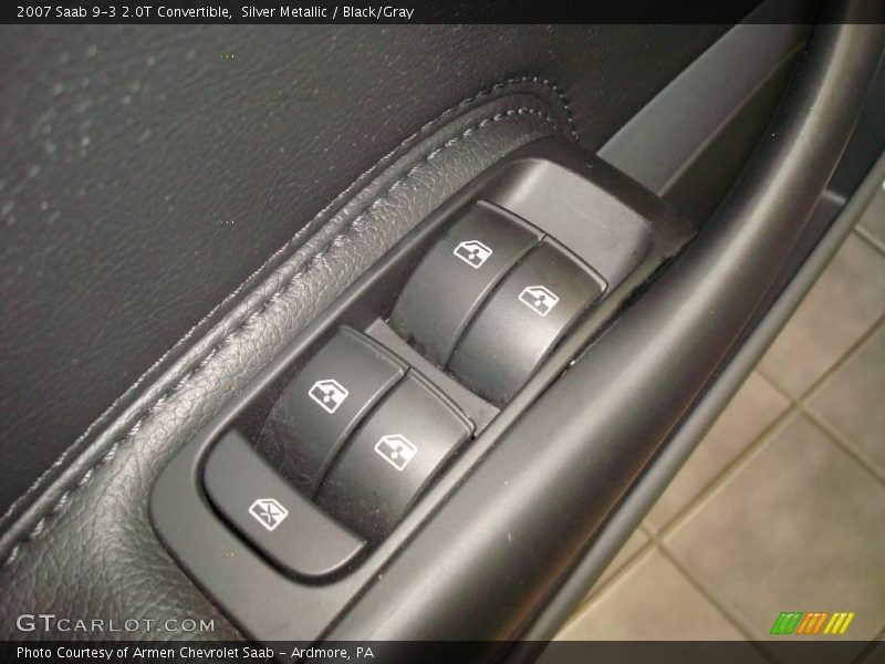 Silver Metallic / Black/Gray 2007 Saab 9-3 2.0T Convertible