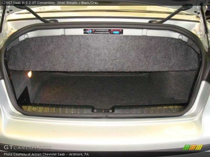 Silver Metallic / Black/Gray 2007 Saab 9-3 2.0T Convertible