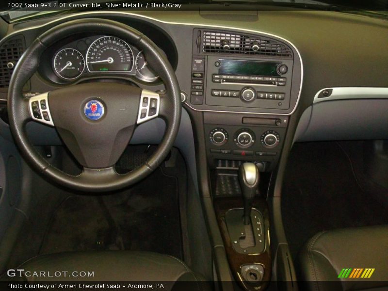 Silver Metallic / Black/Gray 2007 Saab 9-3 2.0T Convertible