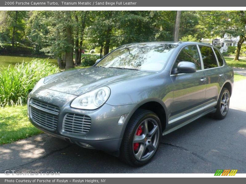 Titanium Metallic / Sand Beige Full Leather 2006 Porsche Cayenne Turbo