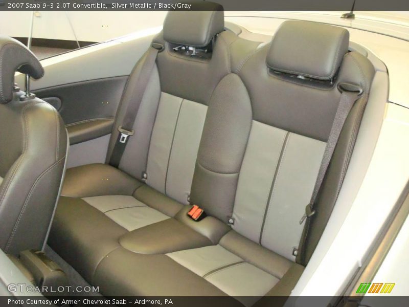 Silver Metallic / Black/Gray 2007 Saab 9-3 2.0T Convertible