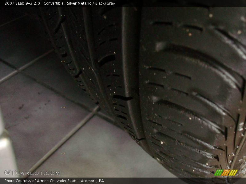 Silver Metallic / Black/Gray 2007 Saab 9-3 2.0T Convertible