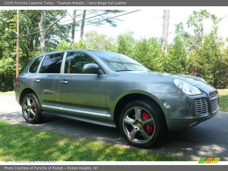 Titanium Metallic / Sand Beige Full Leather 2006 Porsche Cayenne Turbo