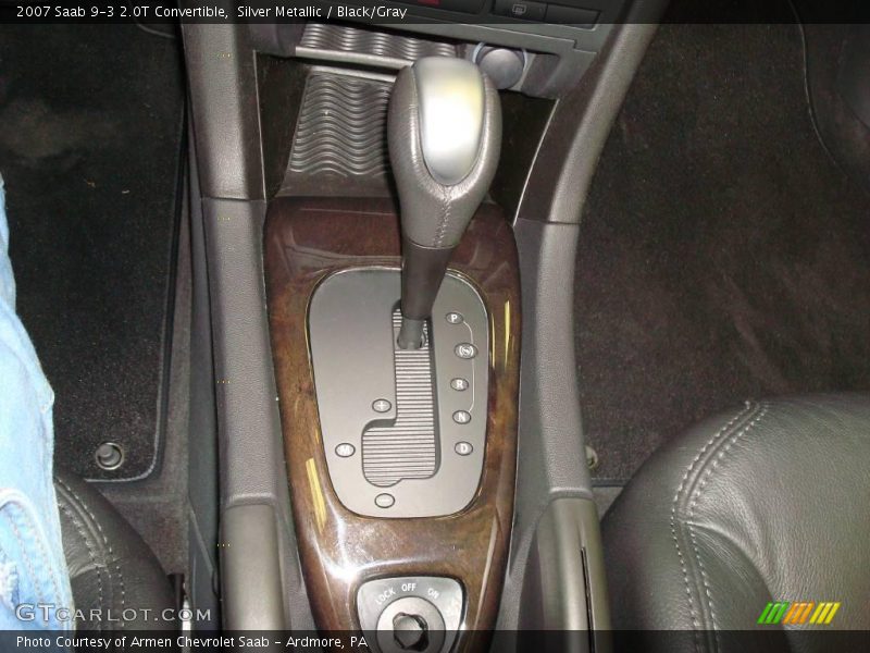 Silver Metallic / Black/Gray 2007 Saab 9-3 2.0T Convertible