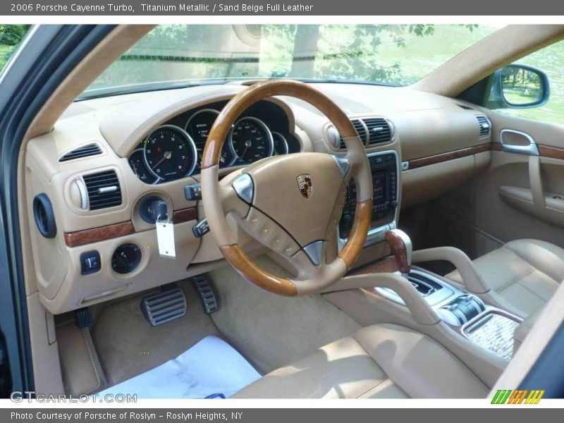 Titanium Metallic / Sand Beige Full Leather 2006 Porsche Cayenne Turbo