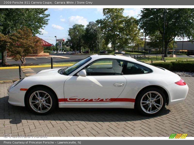 Carrara White / Stone Grey 2009 Porsche 911 Carrera Coupe