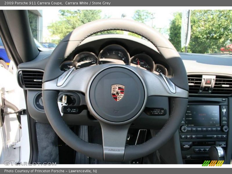 Carrara White / Stone Grey 2009 Porsche 911 Carrera Coupe